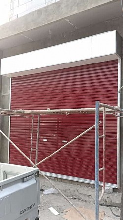 Rolling door Galvalum Merah